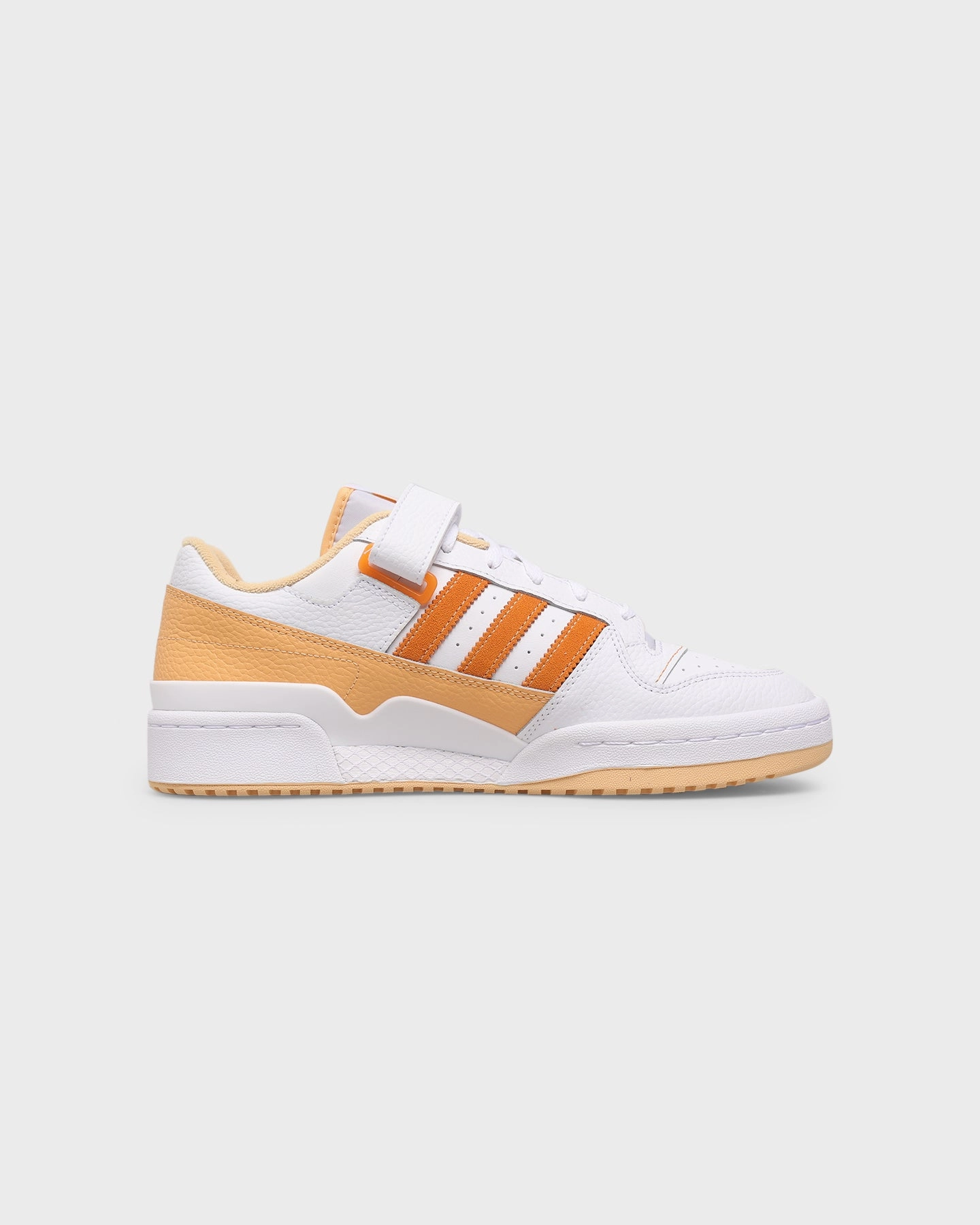 Adidas Forum Low Cloud White/Pulse Amber/Orange Rush Supportive Traction