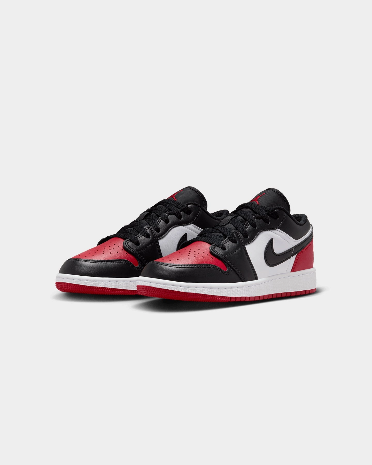 Jordan Kids' Air Jordan 1 Low BG "Bred Toe" White/Black Comfortable Footwear Technology