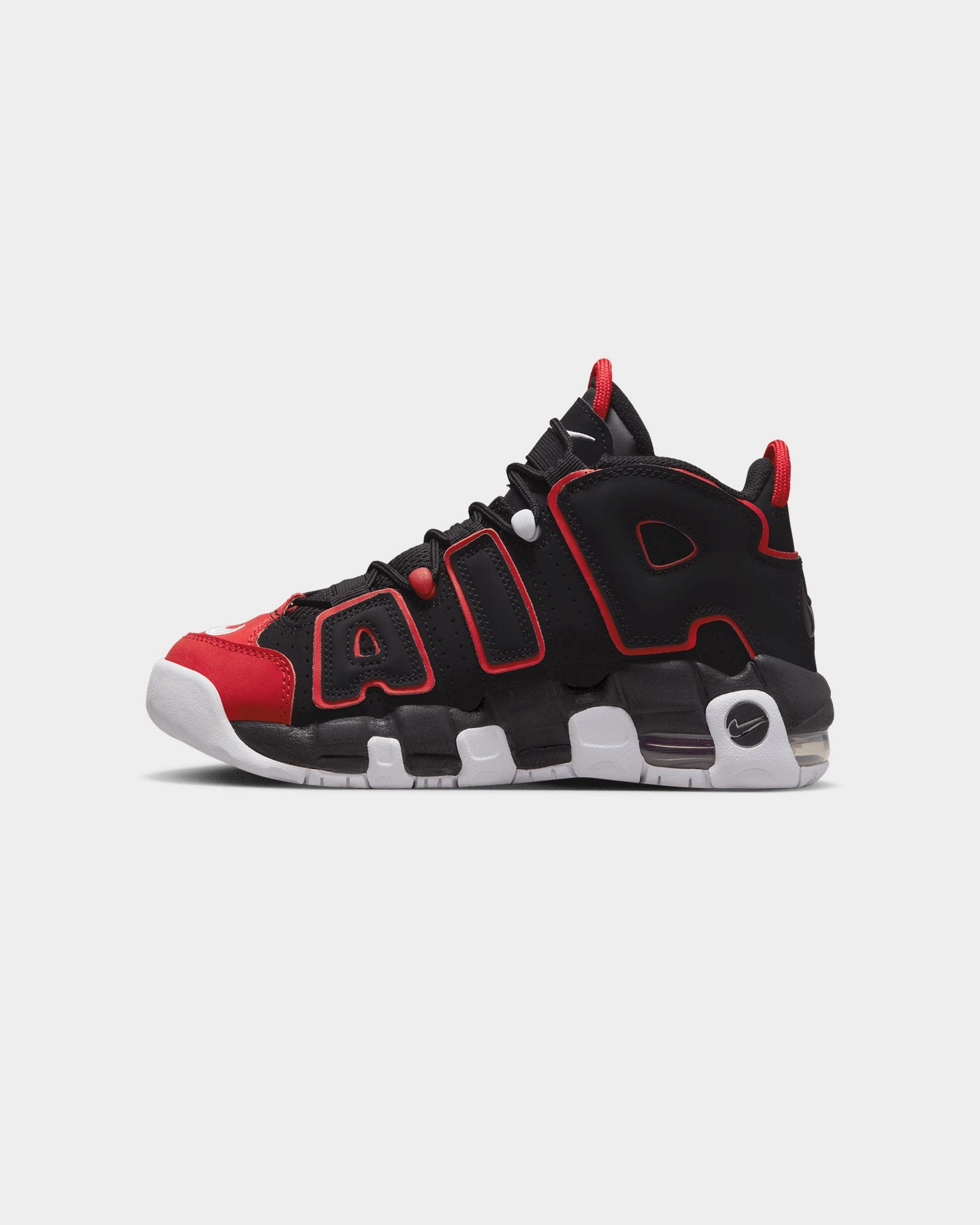 Casual Style Nike Kids' Air More Uptempo (GS) Black/White-University Red
