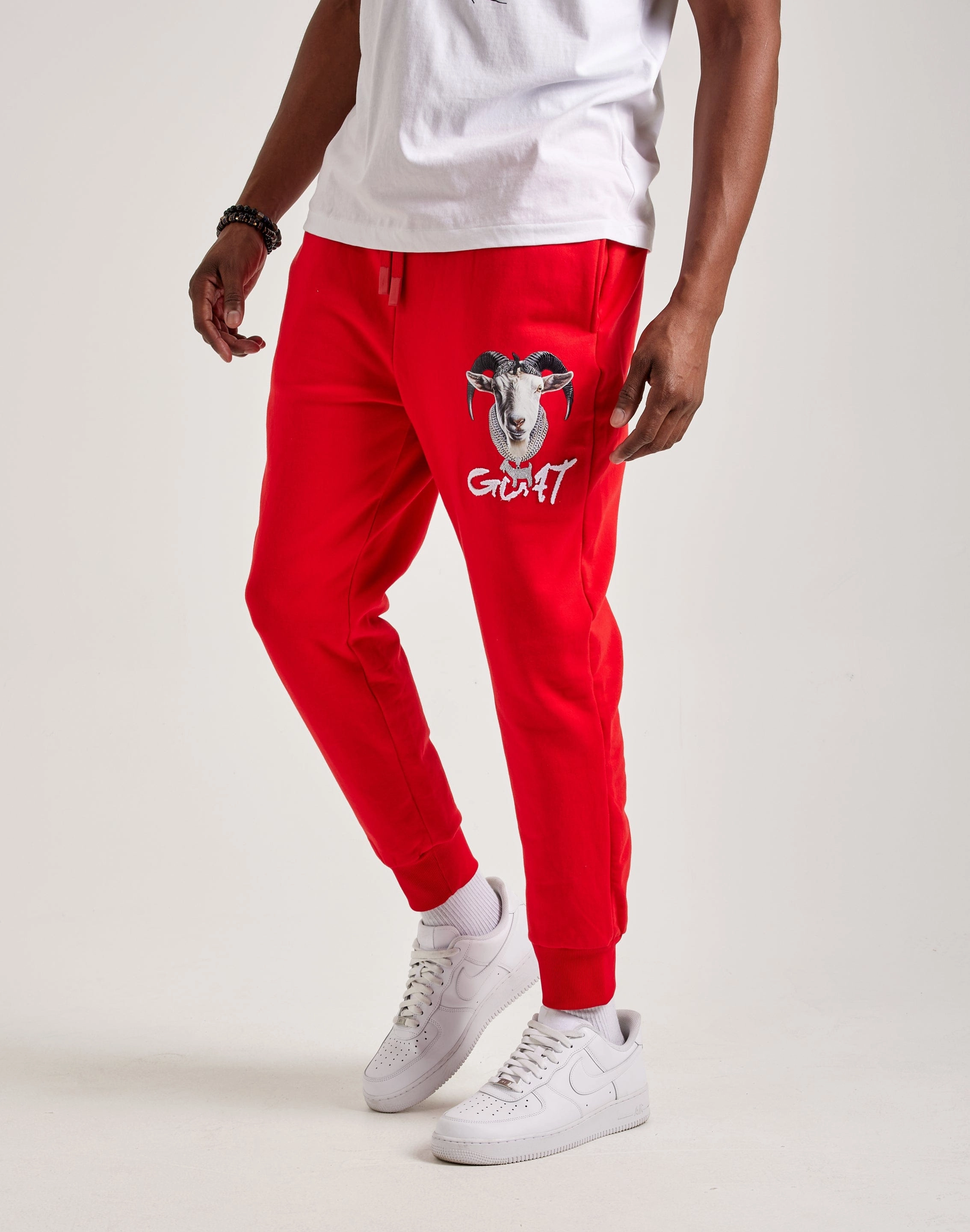 Streetz Iz Watchin Goat Fleece Joggers Foot Support