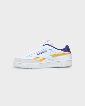 Reebok Club C Revenge White / Collegiate Gold / Bold Purple High Rebound Midsole All-day style
