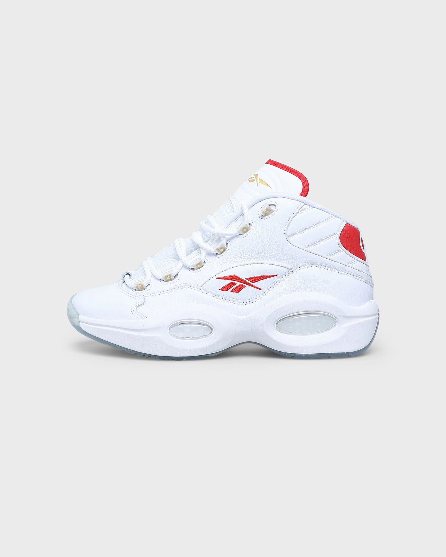 Rebook Question Mid Chalk/Vector Red Gym Shoes