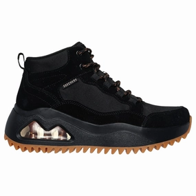 Move Natural Skechers Women's 177550 Uno Peaks - Street Hikes Black Casual Shoes