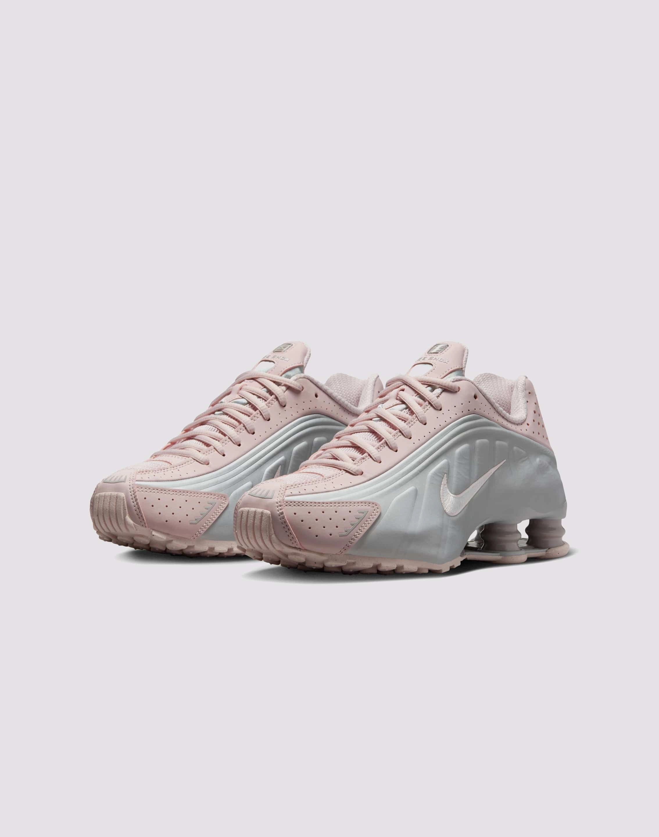 Nike Shox R4 "Barely Rose/Mtlc Platinum" Minimalist