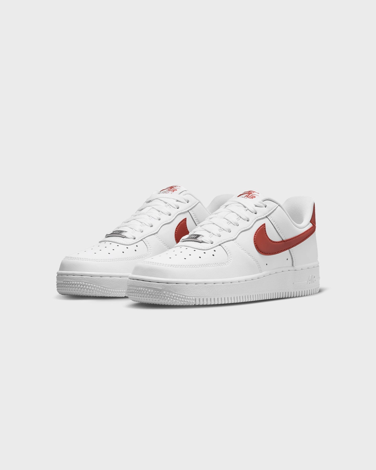 Breathable mesh Tread Pattern Nike Women's Air Force 1 '07 Rec White/Rugged Ore
