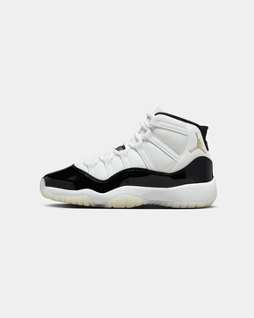 Jordan Kids' Air Jordan 11 Retro BG (GS) White/Metallic Gold Breathability Enhanced Responsive Look