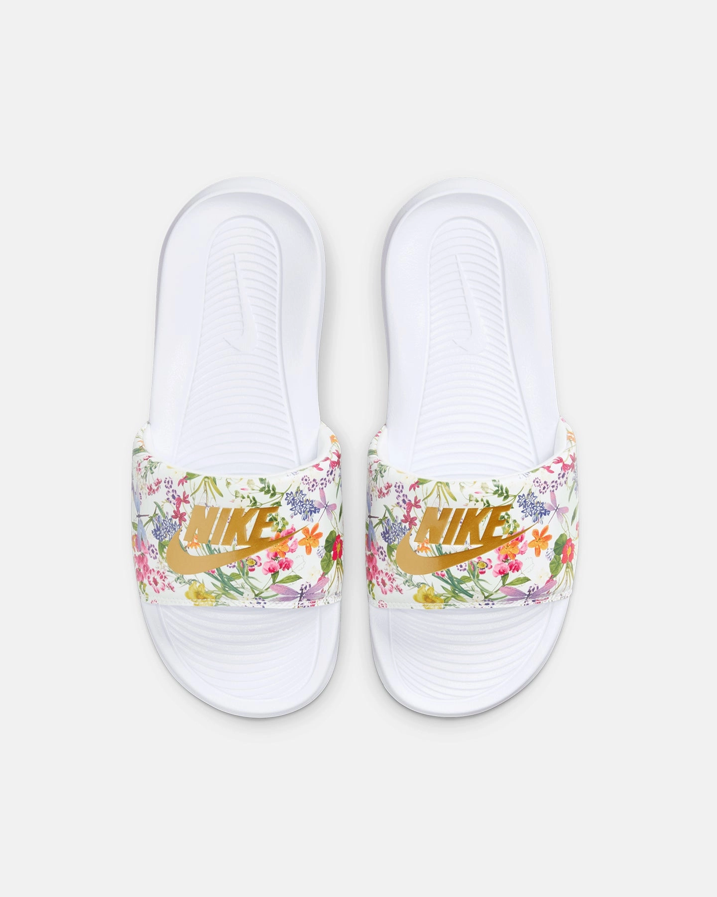 Nike Women's Victori One Slides White/Metallic Affordable Pressure Distribution Nodes