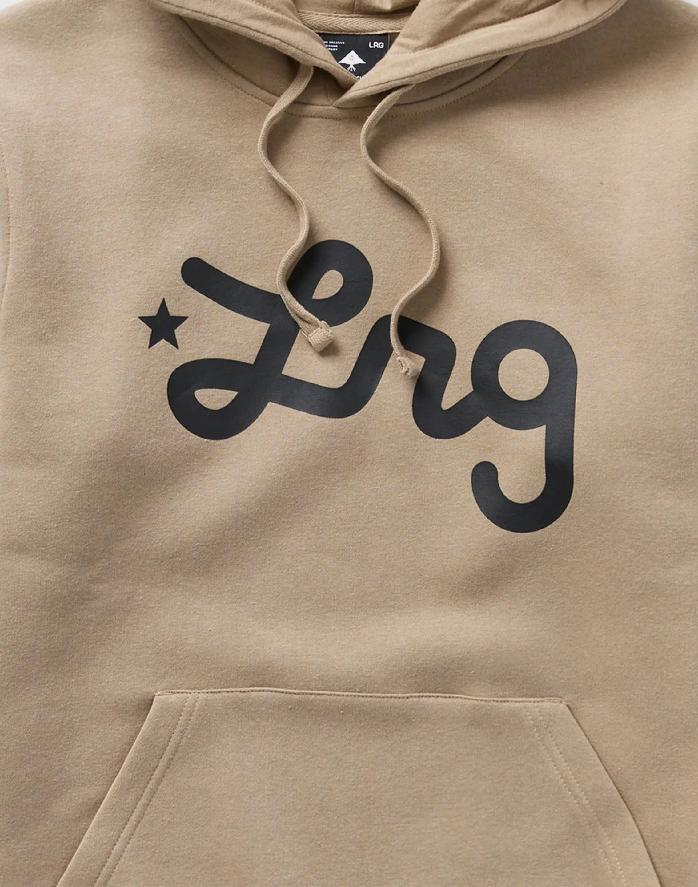 Lrg Lifted Script Pullover Fleece Hoodie Roomy Fit