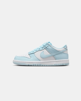 Nike Kids' Dunk Low (GS) White/Glacier Blue Seamless performance Season Ready