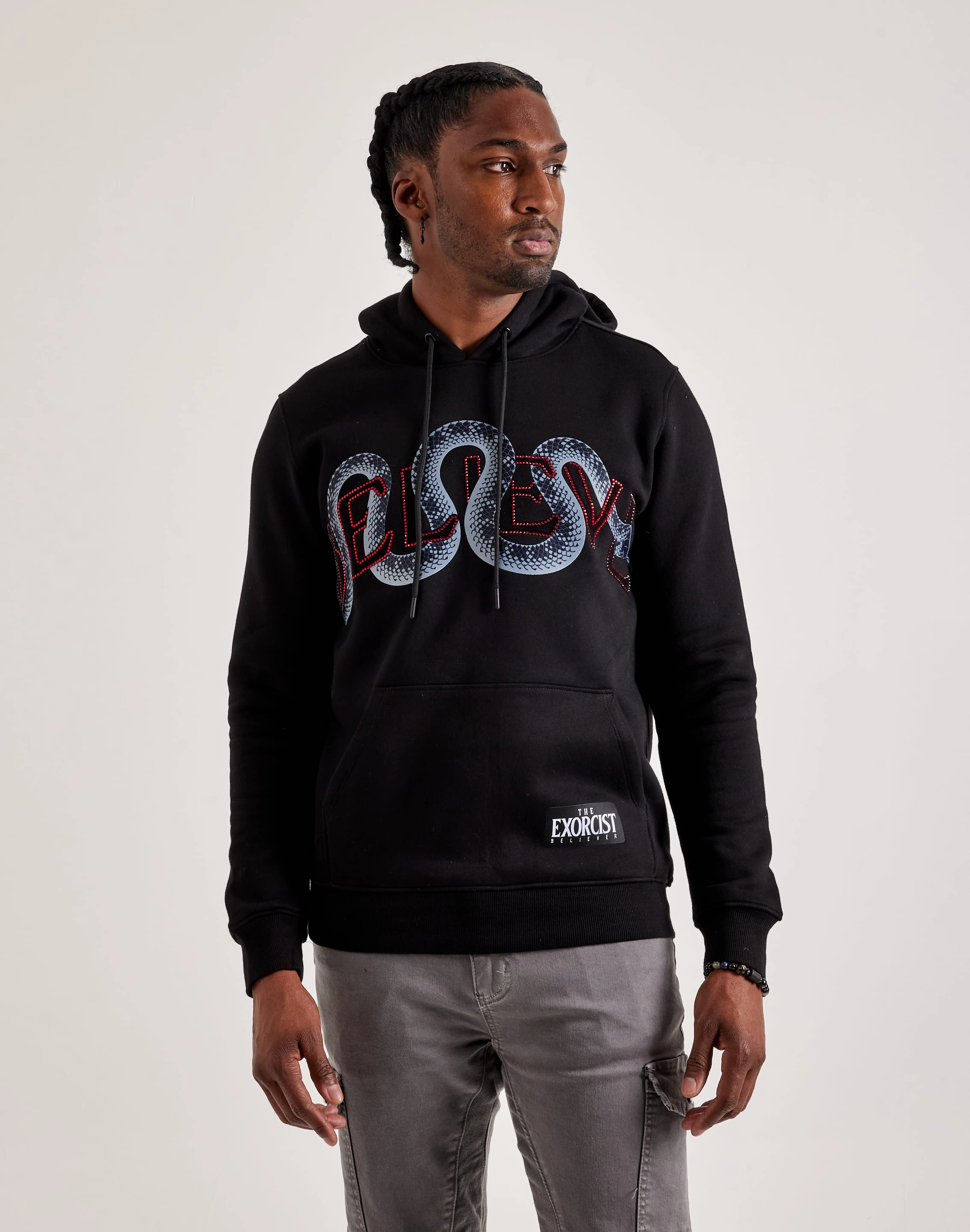 Central Mills The Exorcist Believer Snake Hoodie Lightweight Build