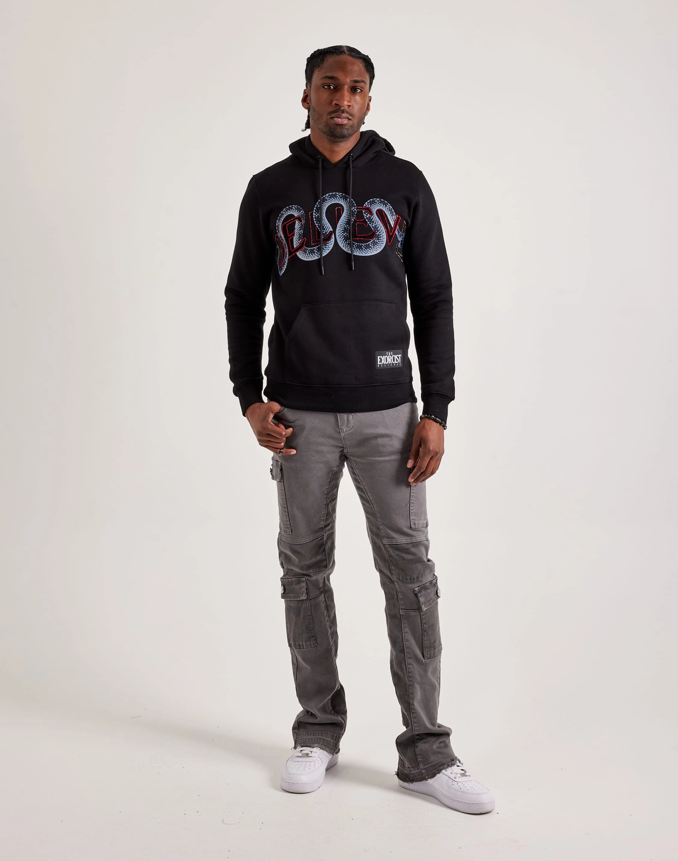 Anti Friction Collar sexy look Central Mills The Exorcist Believer Snake Hoodie