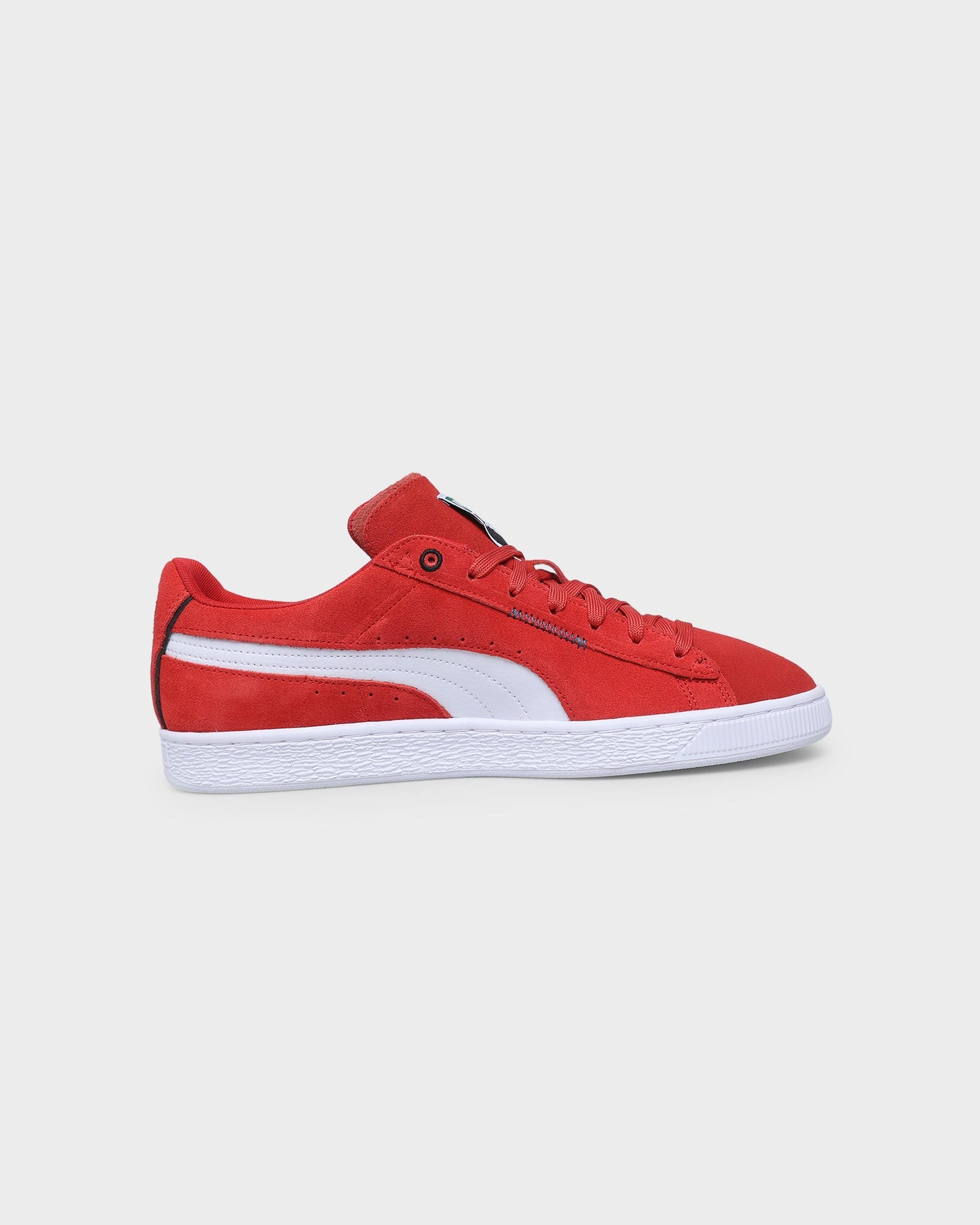Puma Suede Displaced High Risk Red/Puma White Reinforced toe cap