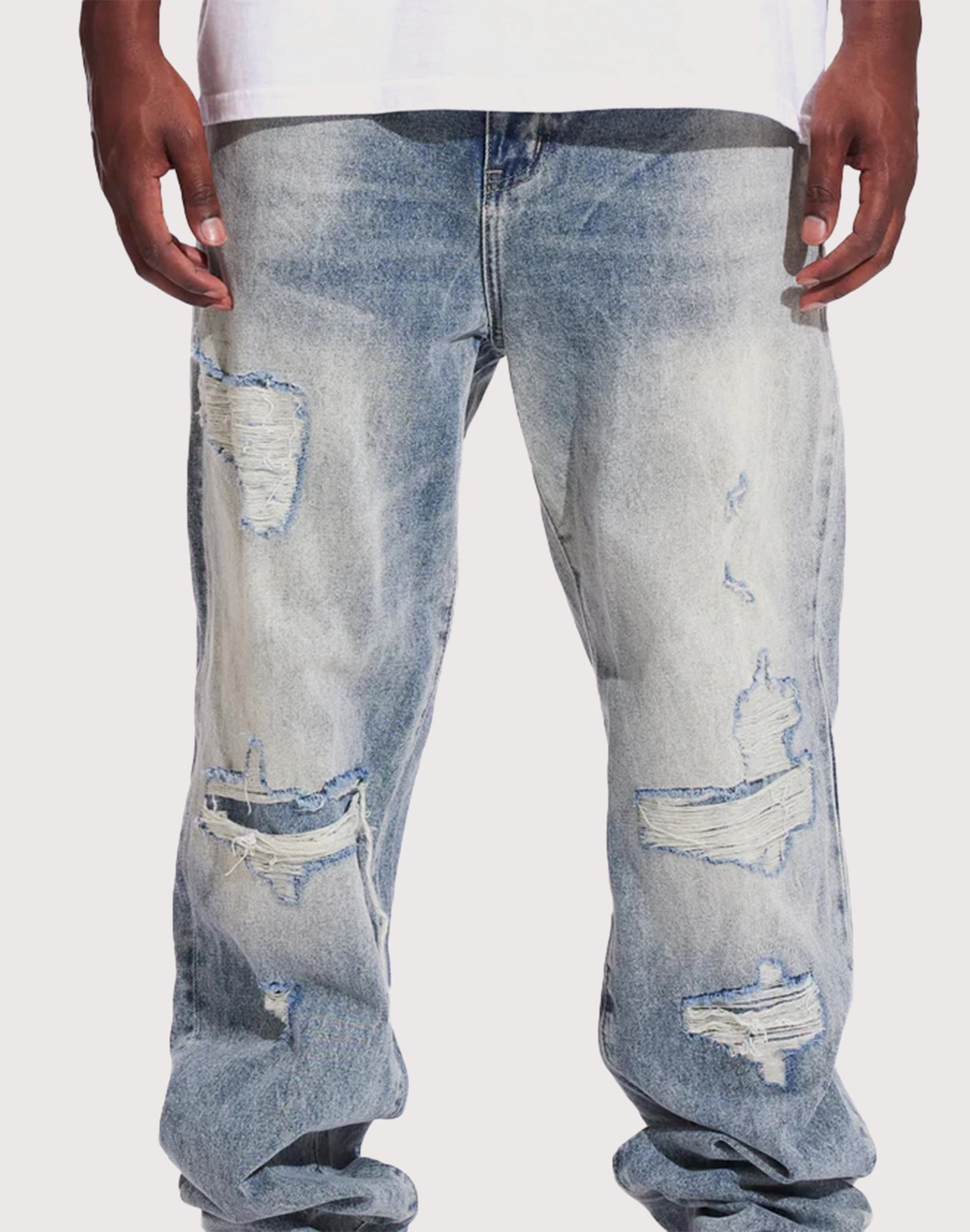 soccer players THE LEVERAGE Crysp Denim Pacific Slim Straight Jeans