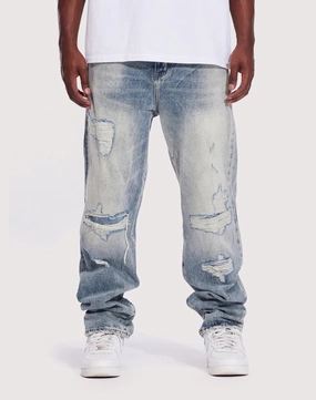 Sculpted durability THE LEVERAGE Crysp Denim Pacific Slim Straight Jeans