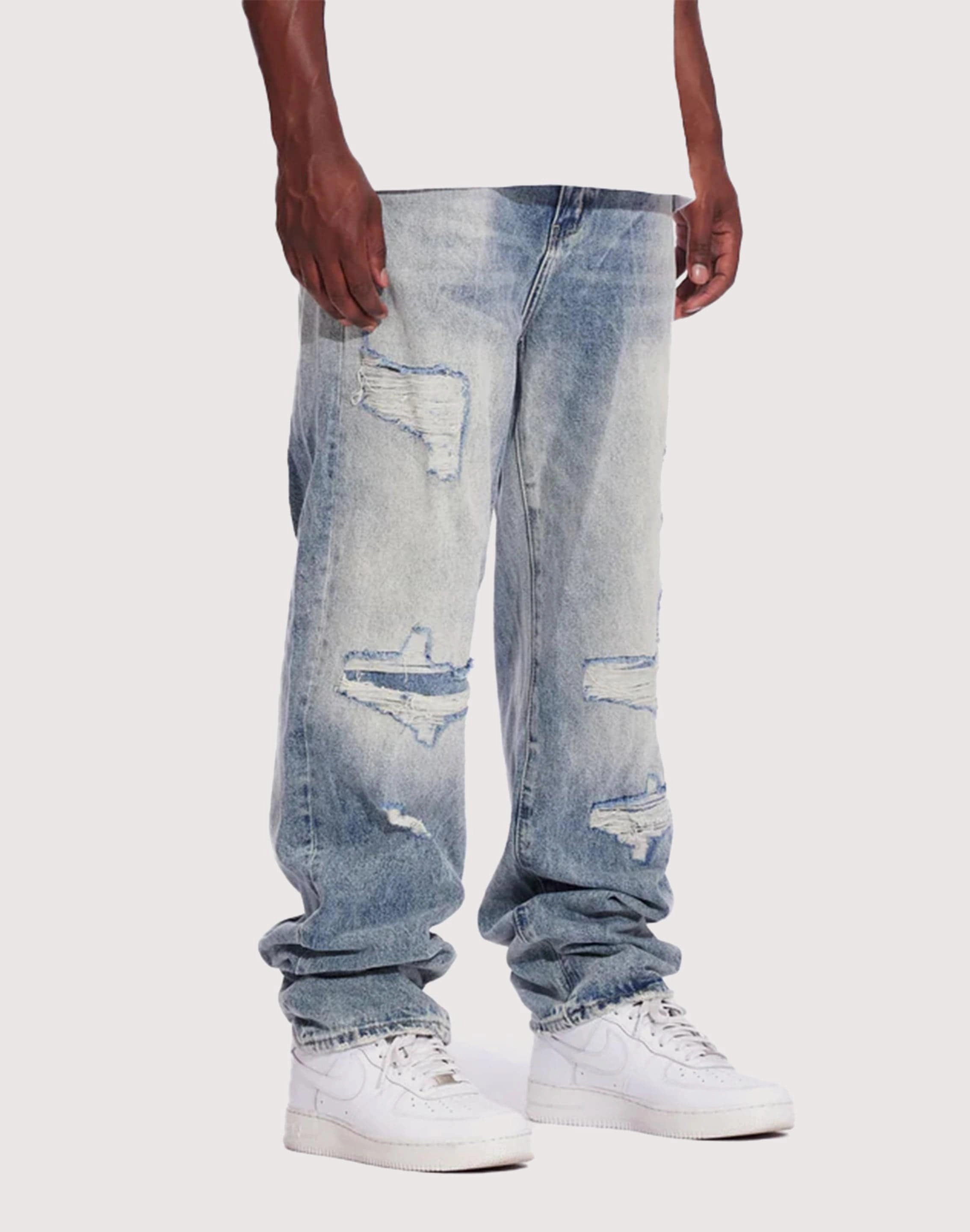 Flexible Midsole Cushioning THE LEVERAGE Crysp Denim Pacific Slim Straight Jeans