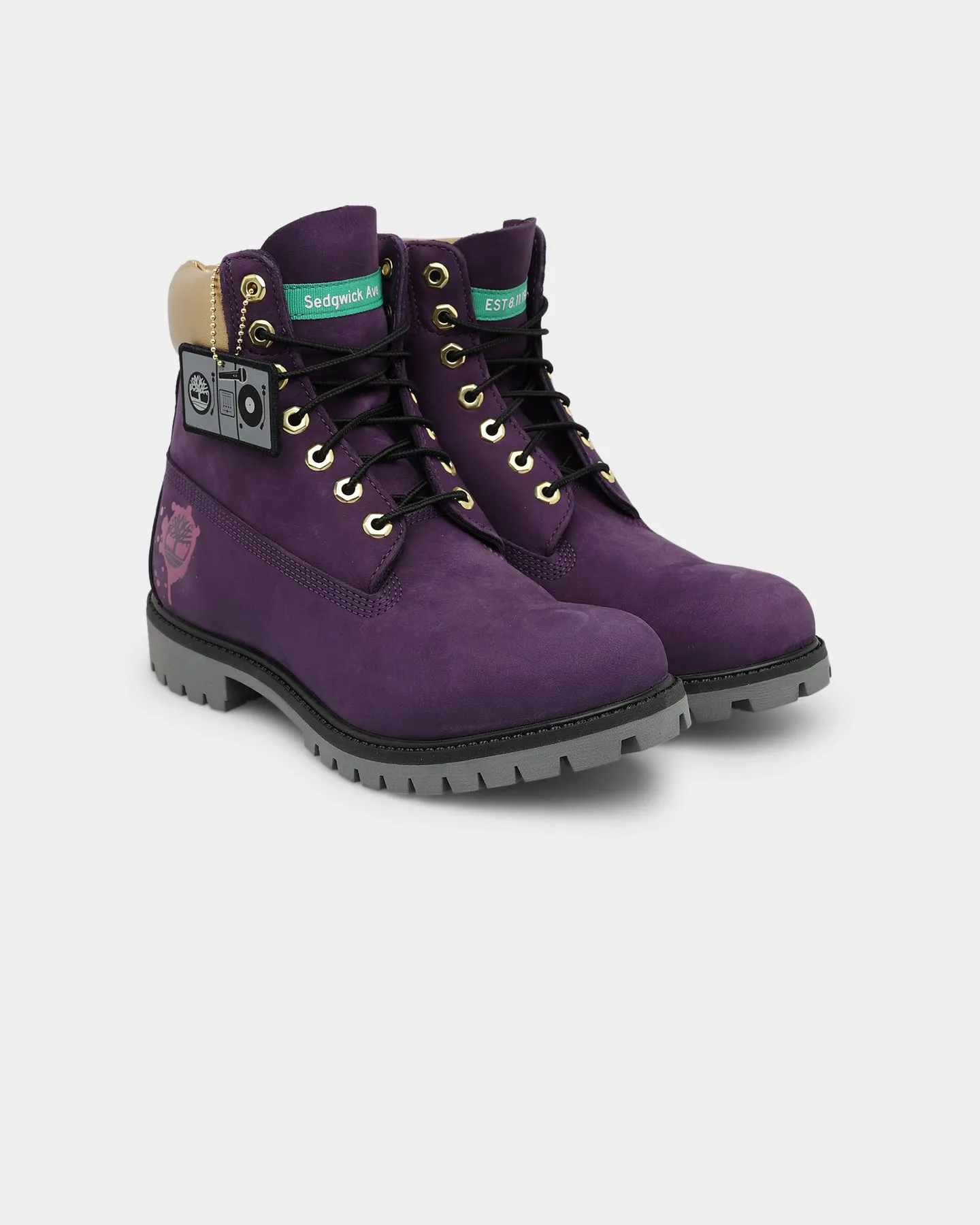 Timberland BMH 6" Premium Boot Purple/Gold Impact Diffusing Midsole