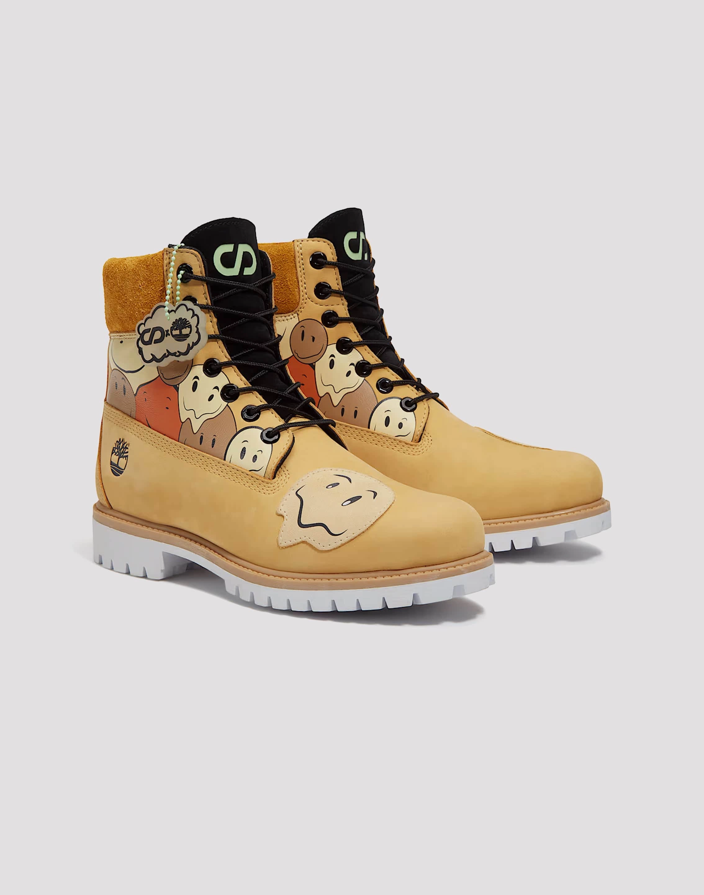 Timberland 6-Inch Premium Waterproof Boots 'Shades of Happiness' Non Slip Heel