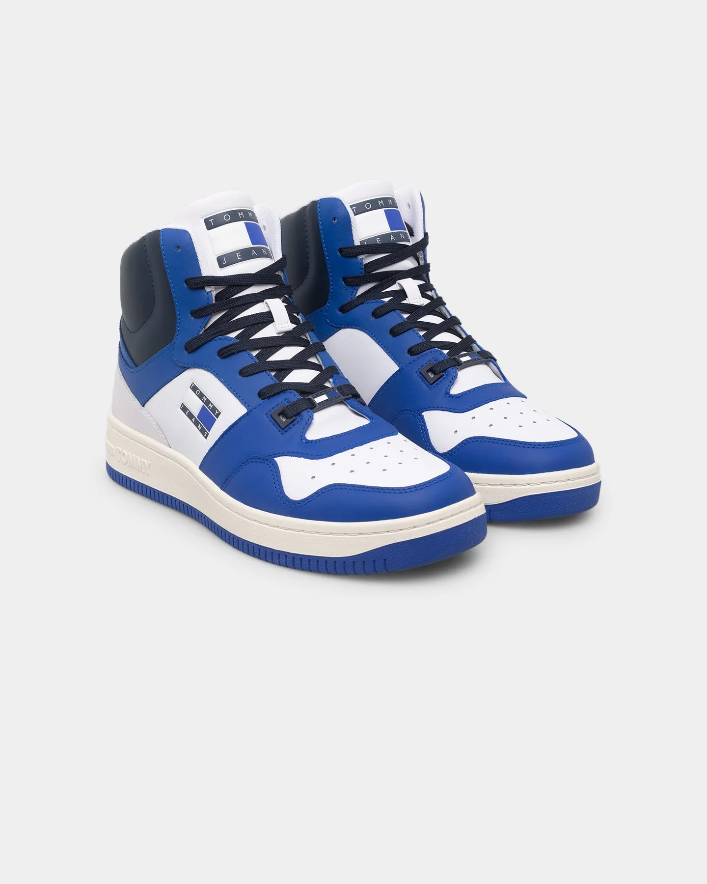 Tommy Jeans Mid Cut Basketball Trainers Ultra Blue Fashion-forward flexibility