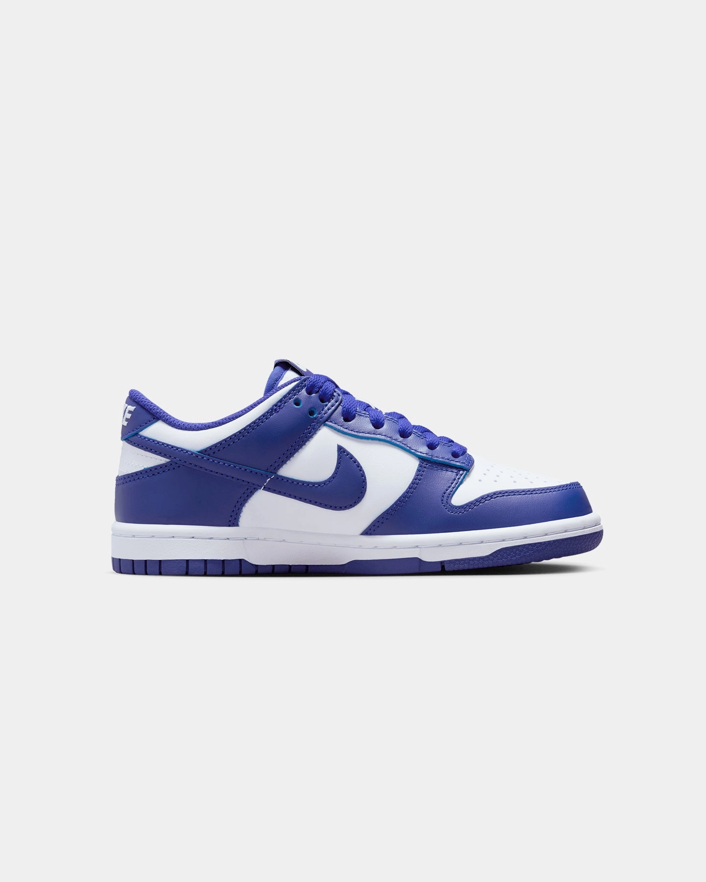 Nike Kids' Dunk Low (GS) White/Concord-University Red Aerodynamic Structure