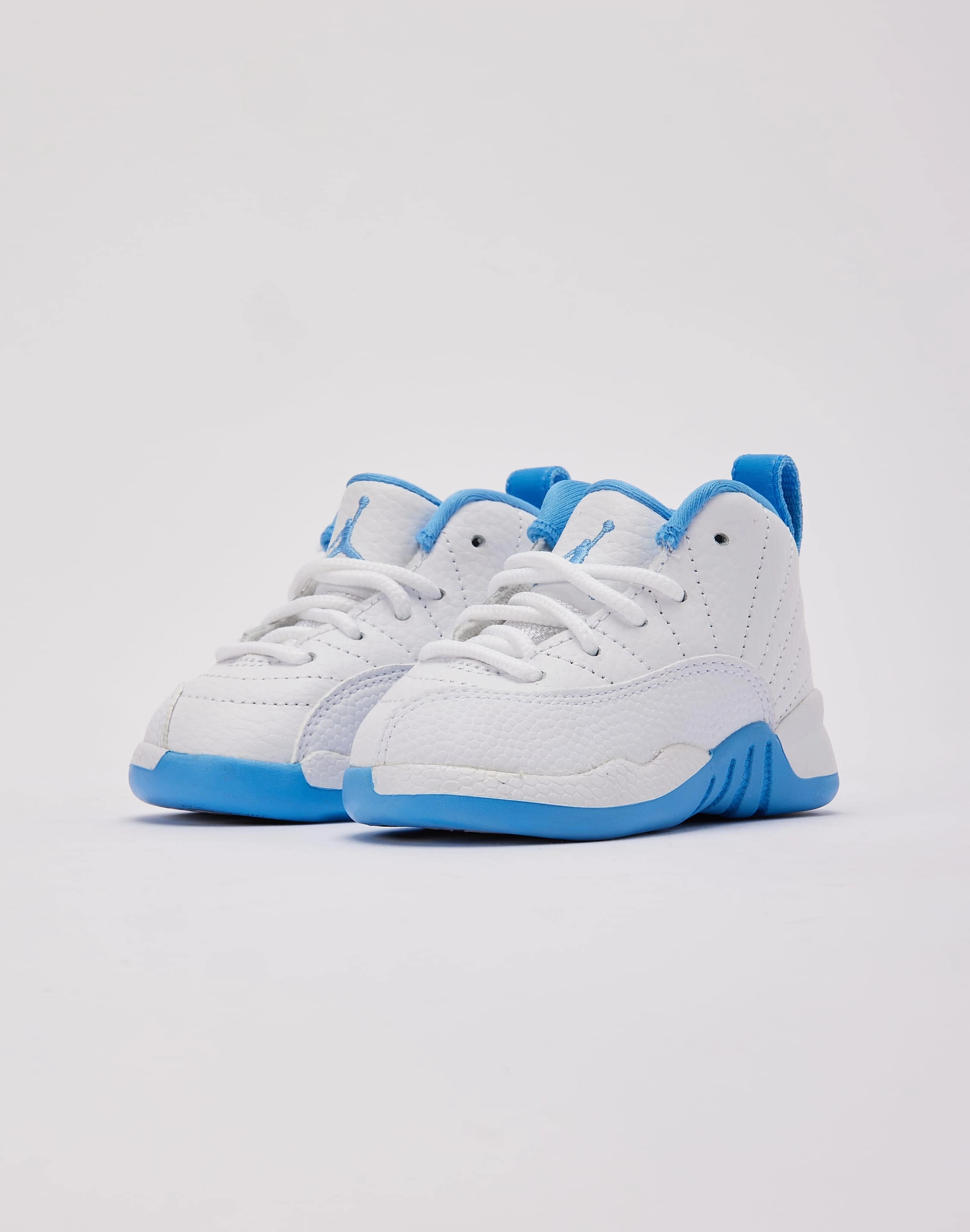 Ventilated Midsole Design Jordan Air Jordan 12 Retro 'White and University Blue' Toddler