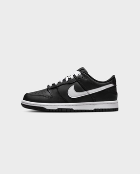 Nike Kids' Nike Dunk Low (GS) "Black White" Black/White Adaptive Lacing System Smooth Walk