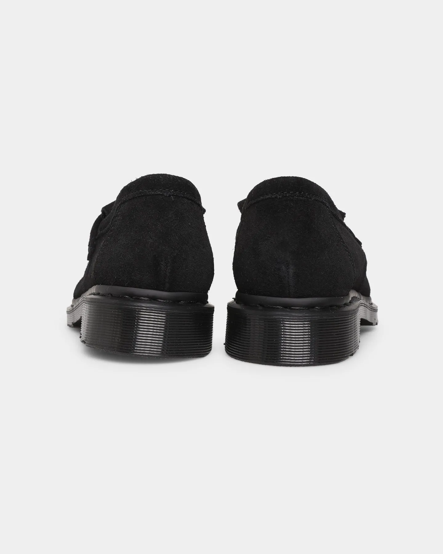 Padded collar Dr. Martens Adrian Mono Tassel Loafers Black E.h Suede