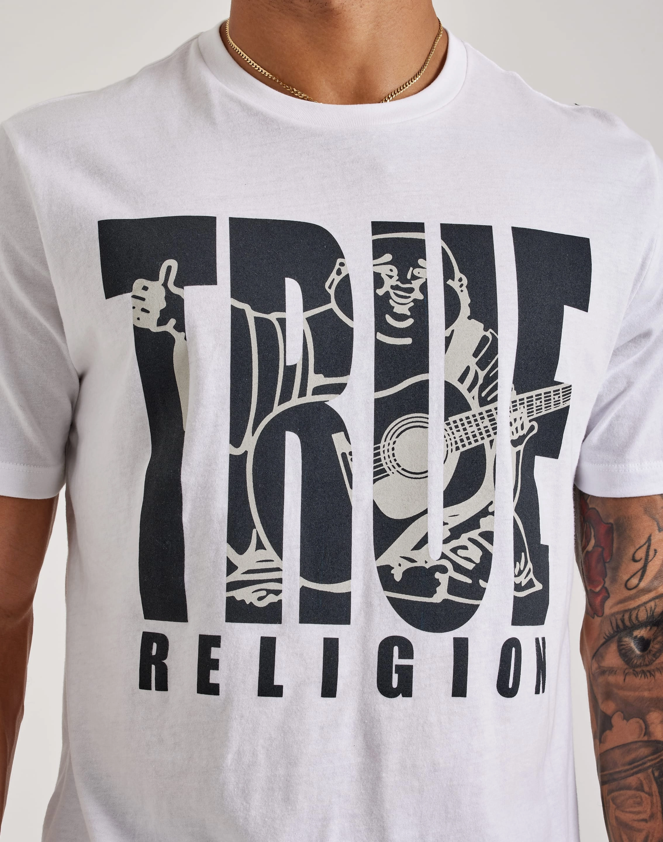 Cushioning Layer Iconic shock absorption True Religion Buddha Tee