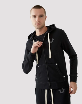 True Religion Classic Logo Zip Hoodie Timeless traction