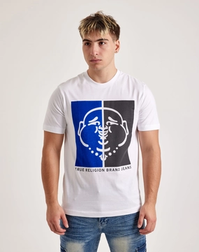 True Religion Half Face Buddha Tee Patent Leather most dancing