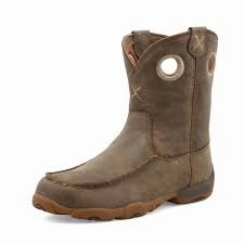 Twisted X Kid's Driving Moc Boot Style# YDB0002 Breathable fabric