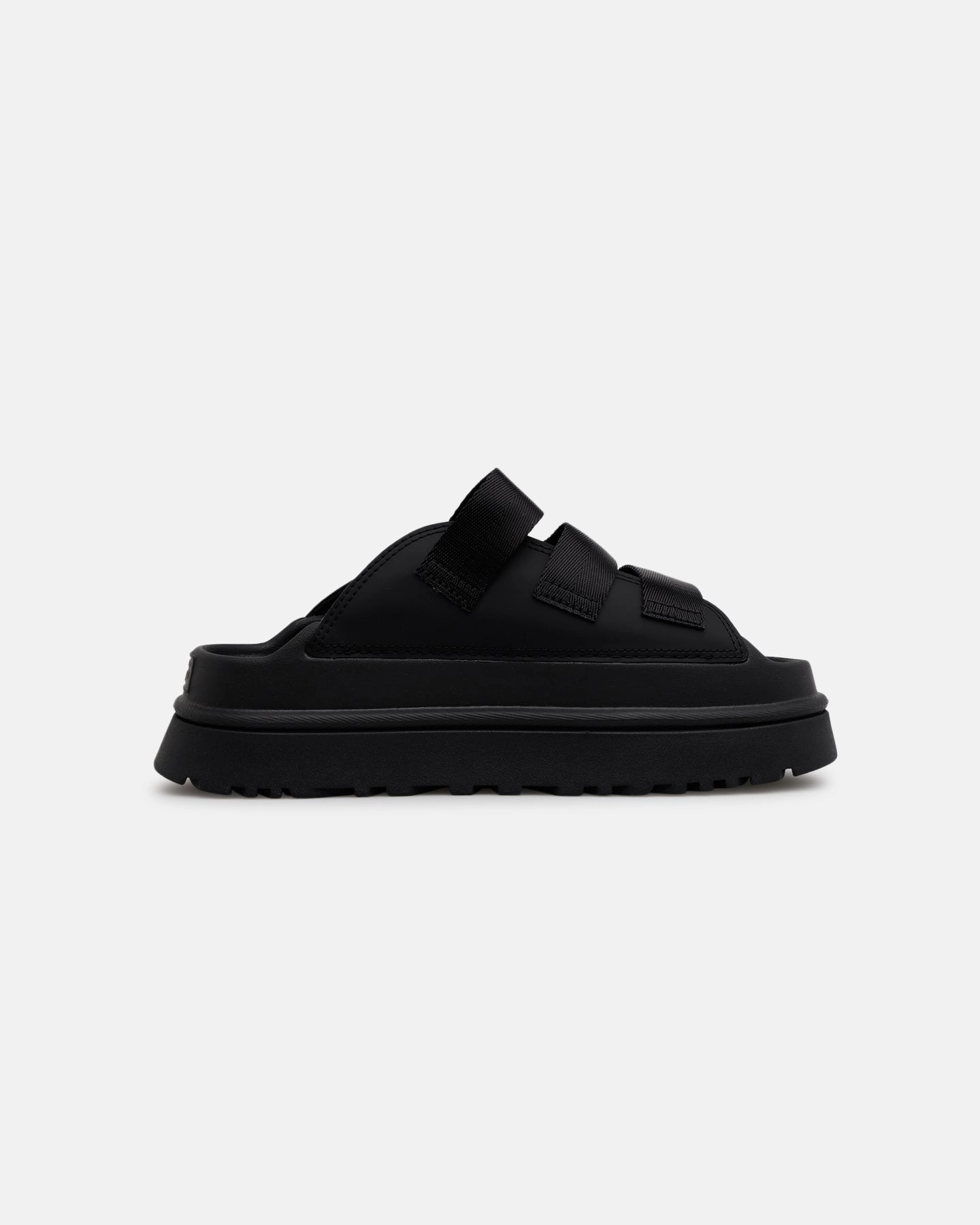 Ventilated Upper Ugg Boots Women's Goldenglow Slide Black