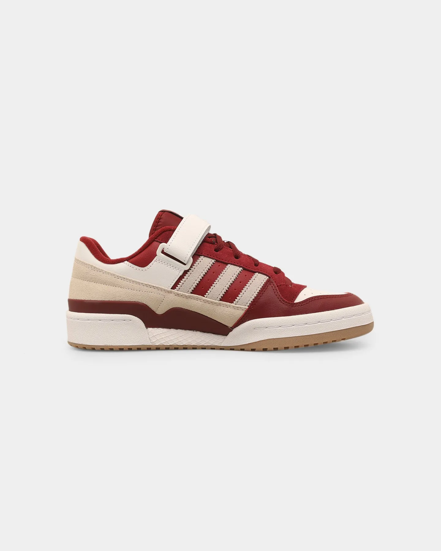 Adidas Forum Low Collegiate Burgundy Reliable Wear Collapsible Heel