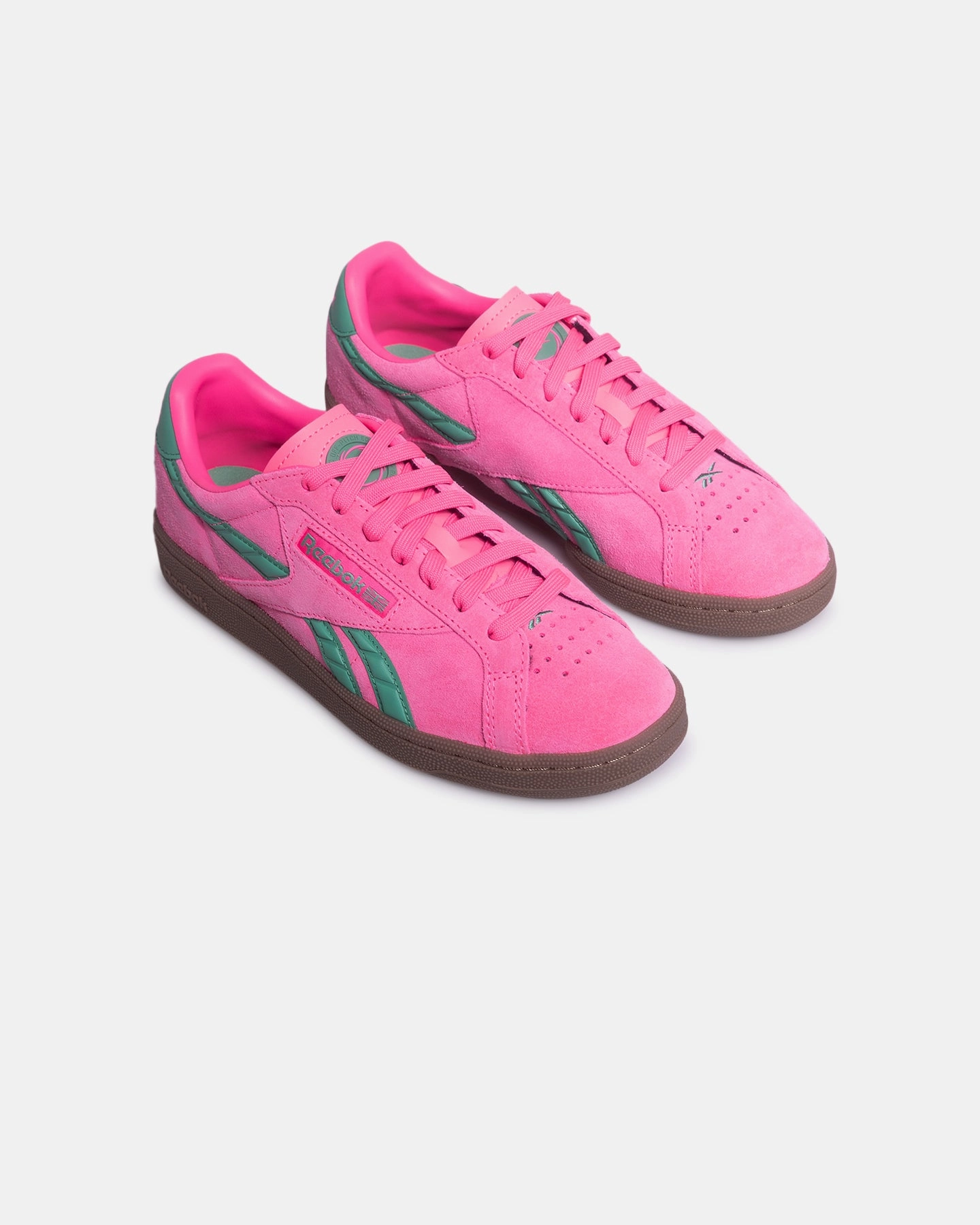 Reebok Women's Club C Grounds UK Pink/Green basketball shoes