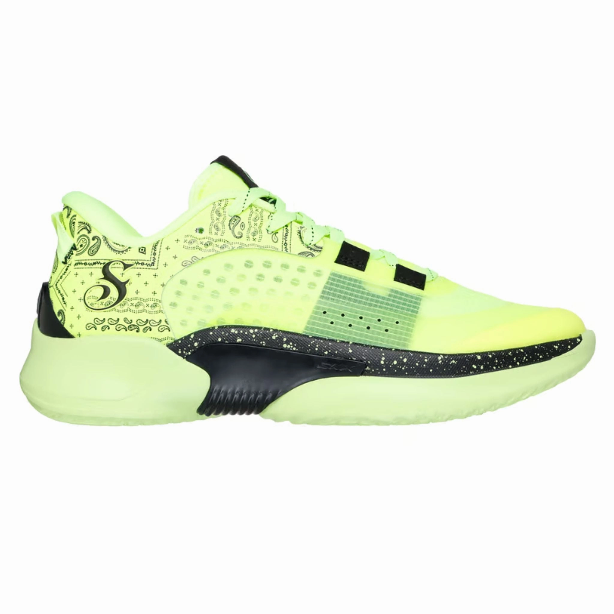 Skechers Men's 251055 Snoop Dogg: SKX Resagrip - Boss Treatment Low Yellow Black Casual  Basketball Shoes Walk Safe Distinctive durability