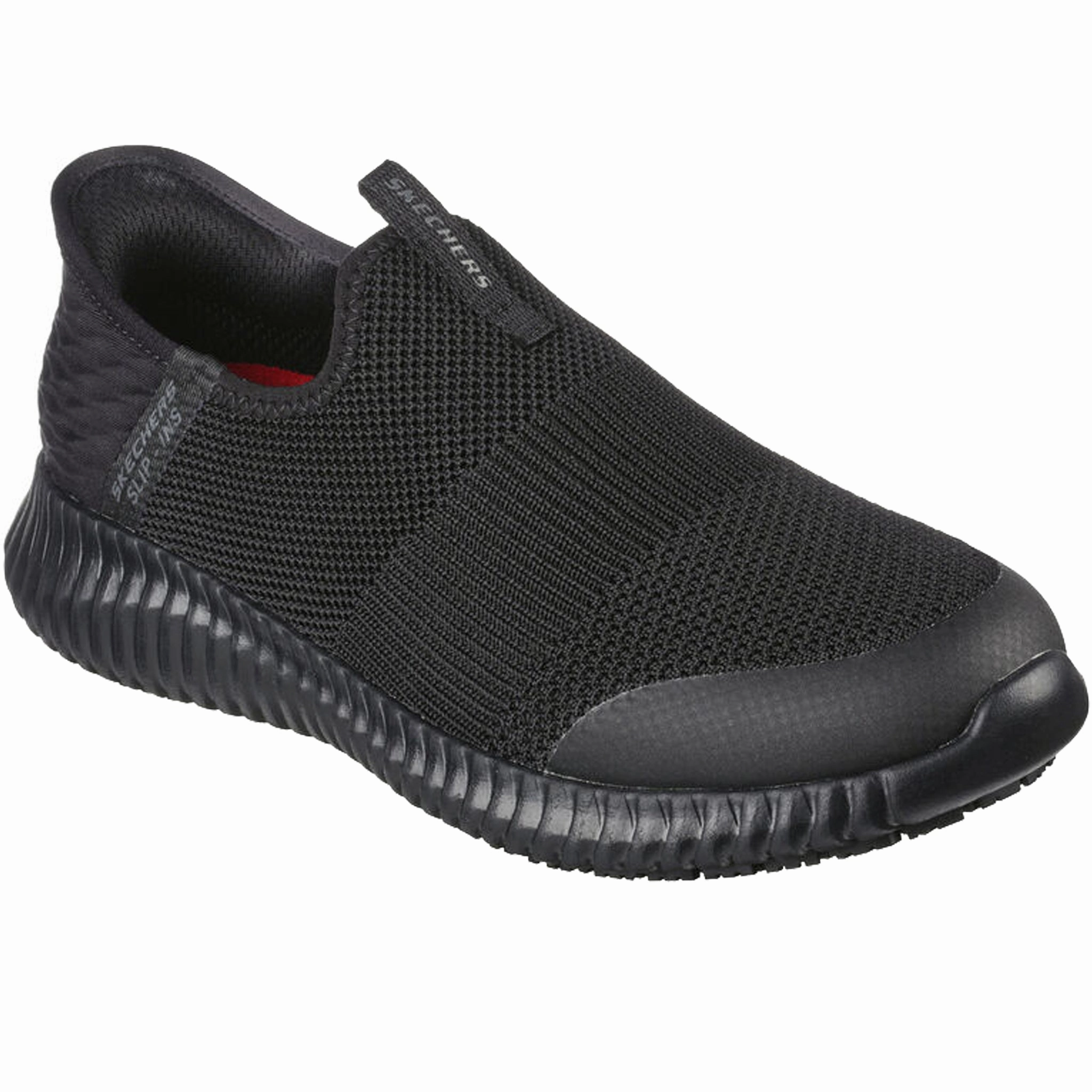 Road Style Skechers Women's 108127 Cessnock Gwynedd Slip-ins Black Work Shoes