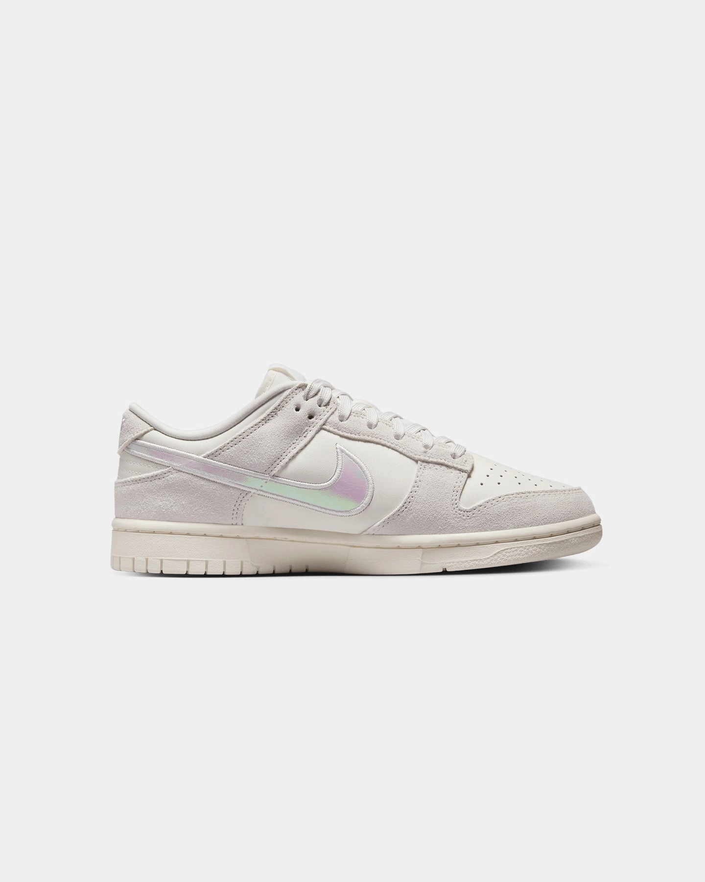 Soft midsole Nike Women's Dunk Low "Iridescent Swoosh" Sail/Multi-colour