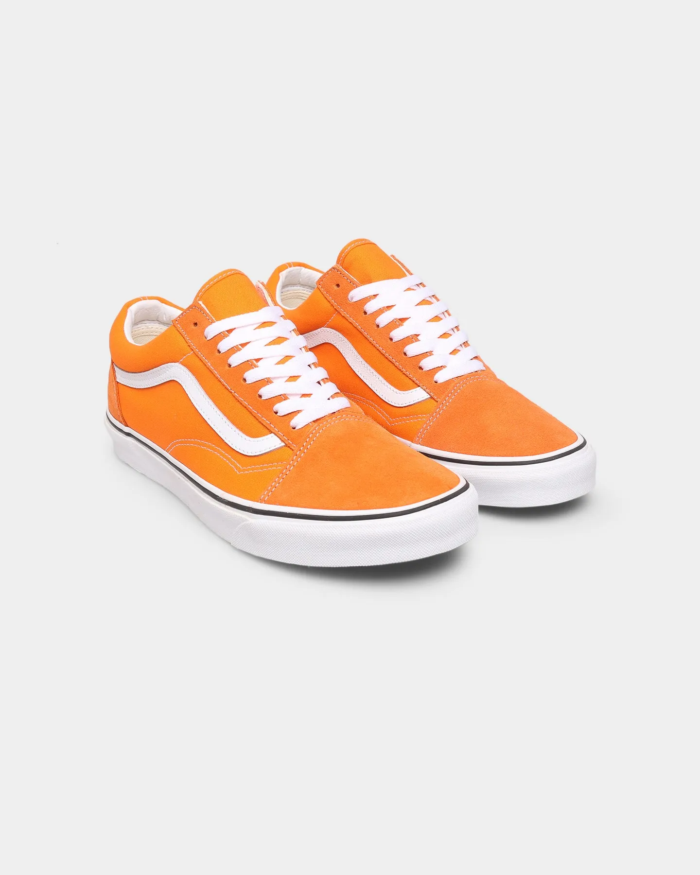 Vans Old Skool Orange Tiger/True White Abrasion Resistant Toe Cap Casual arch