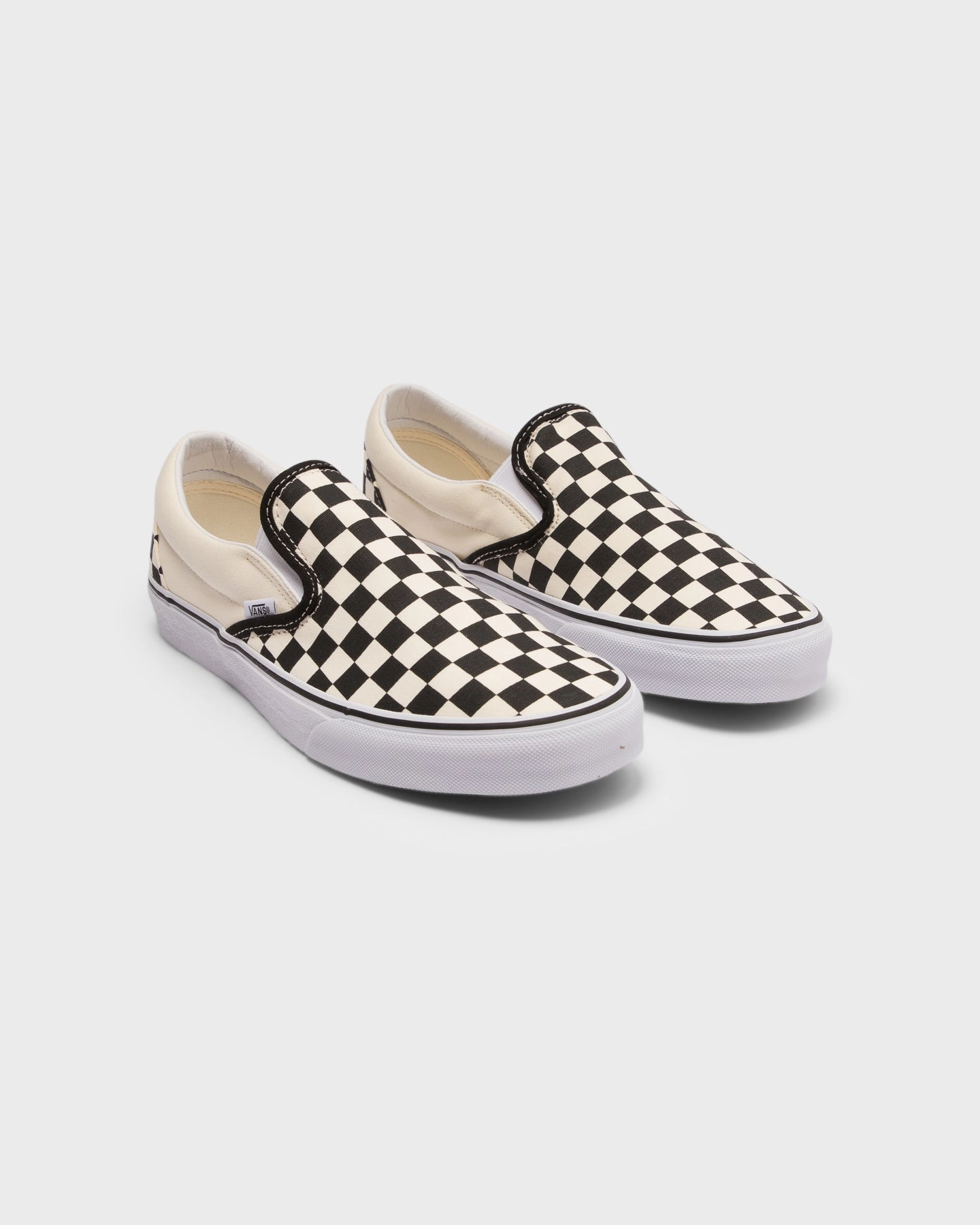 Vans Classic Slip-On (Checkerboard) Black/White Ventilated Quick Dry Fabric