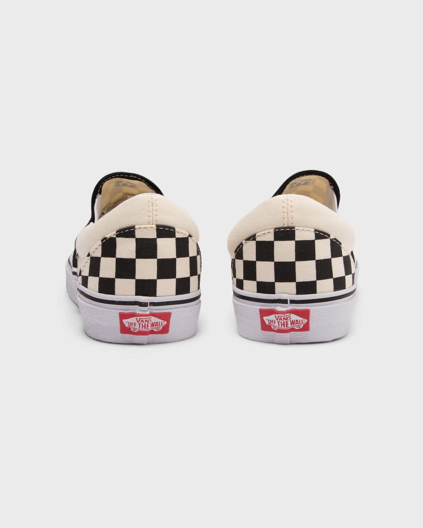 Vans Classic Slip-On (Checkerboard) Black/White Adjustable Closure Mechanism Microfiber Edge Binding