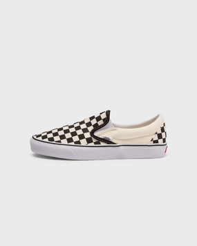 Ultra Cushioned Heel Vans Classic Slip-On (Checkerboard) Black/White