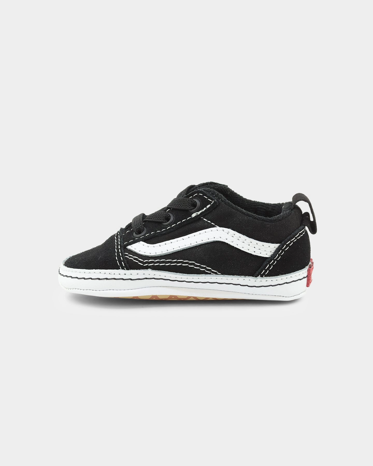 Vans Infants' Old Skool Crib Shoes Black/True White Comfortable Walk