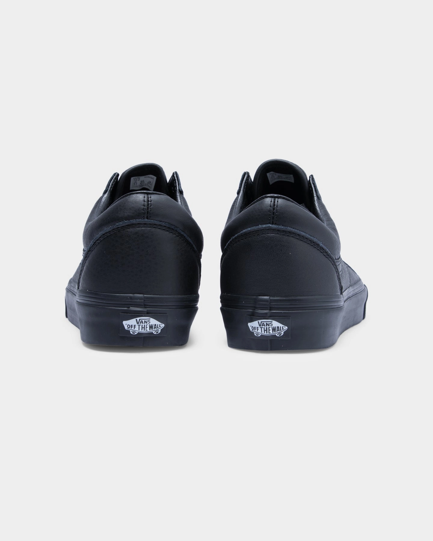 Ship Step Vans Men's Old Skool (Leather) Black/Black