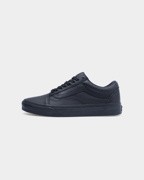Walkable Shoes Vans Men's Old Skool (Leather) Black/Black