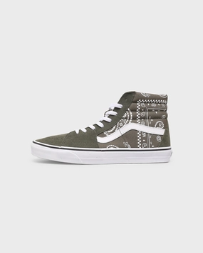 Vans SK8-HI 'Peace Paisley' Grape Leaf/True White Ergonomic Contouring stretchy design