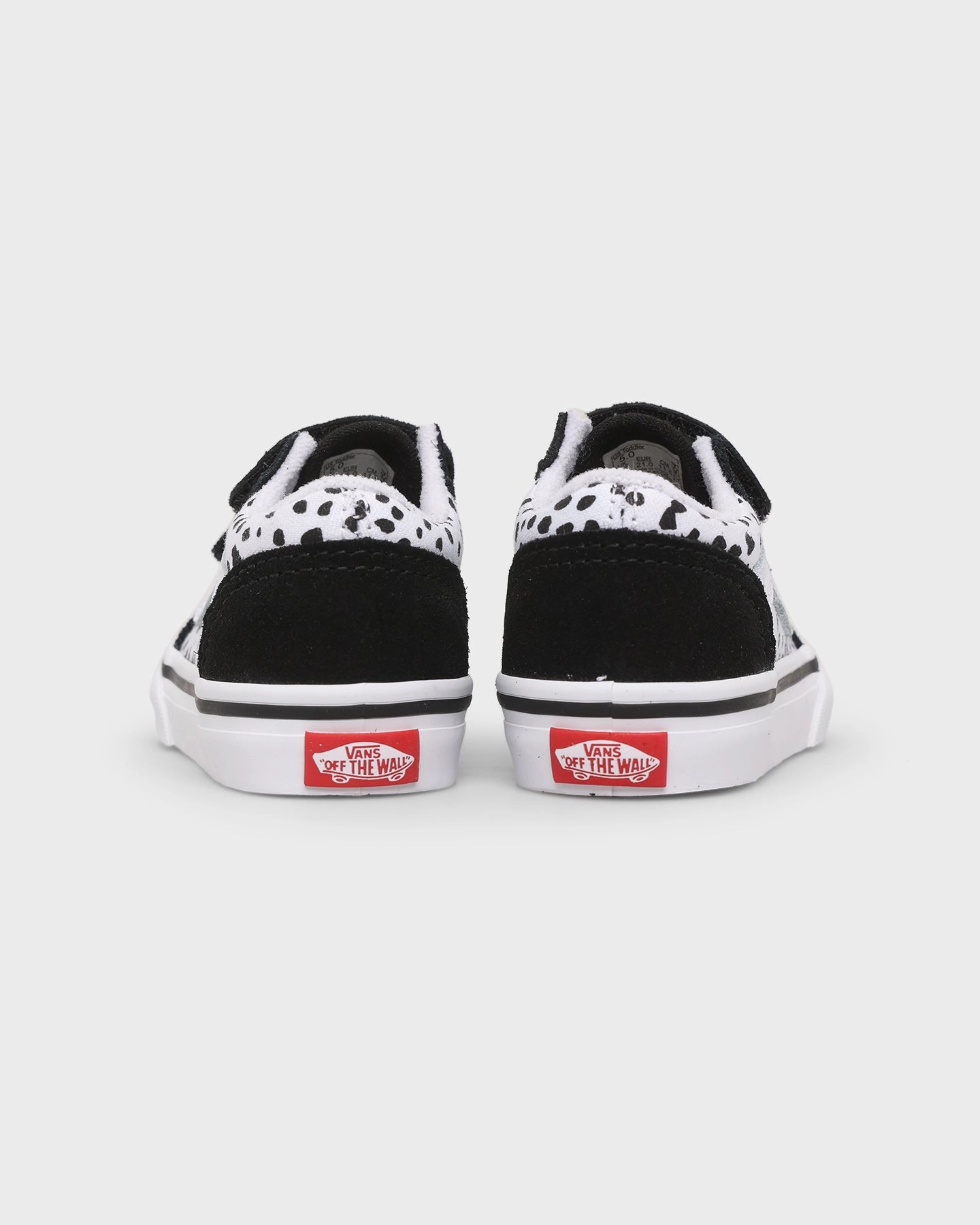 Vans Toddler Old Skool V Dalmation Black Outdoor Flex Performance Style