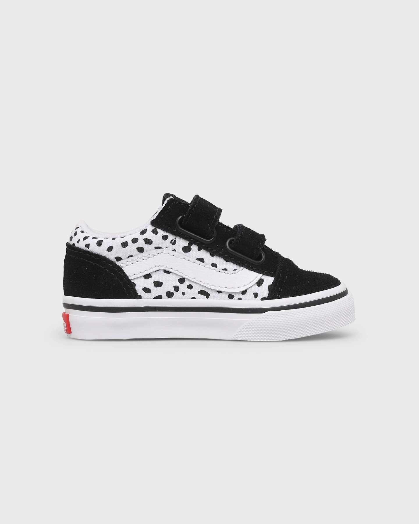 Durable ease Vans Toddler Old Skool V Dalmation Black