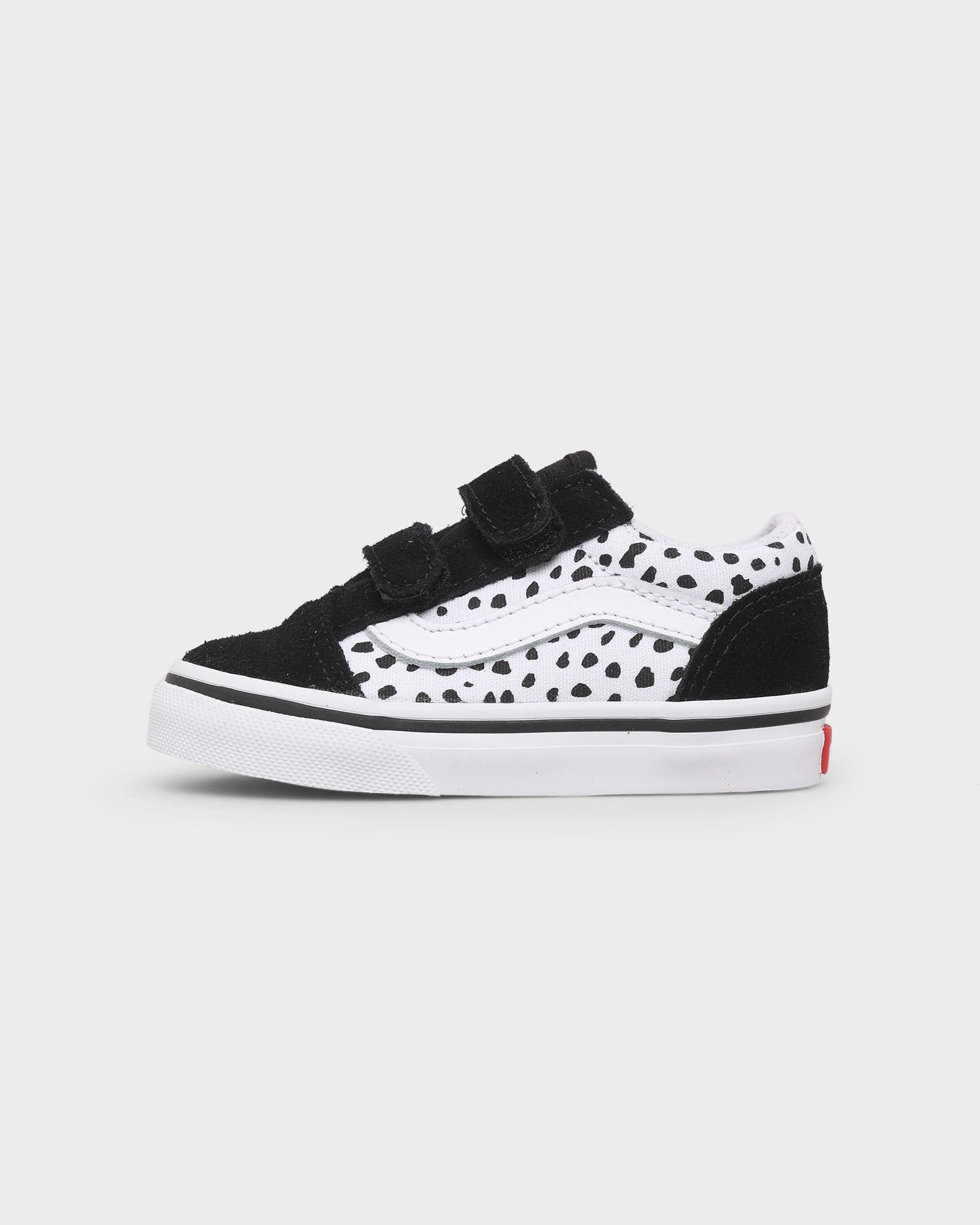 Movement Support Vans Toddler Old Skool V Dalmation Black