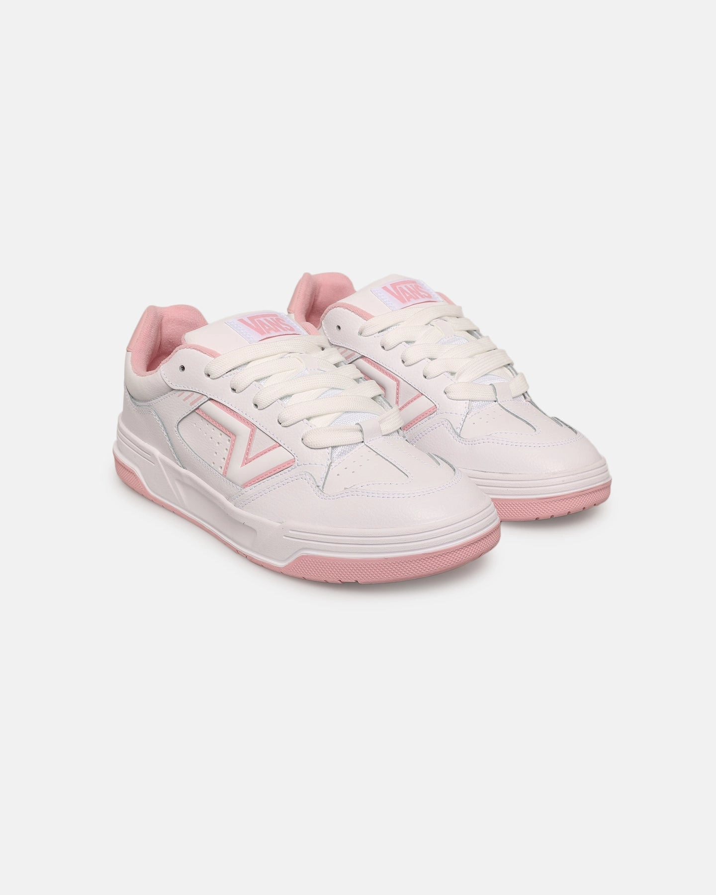 Vans Upland Leather White/Pink Zip Up