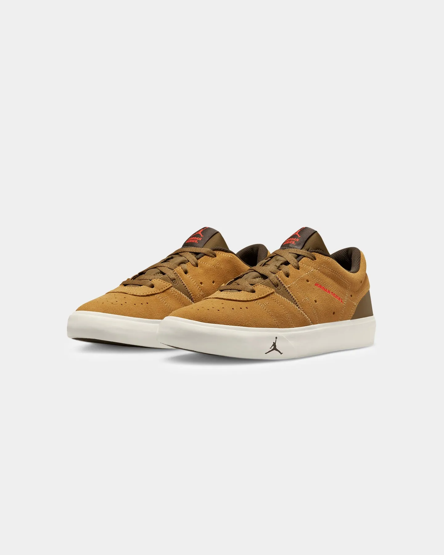 Jordan Series ES Elemental Gold/Infrared-Dark Mocha silhouette Impact Diffusing Midsole