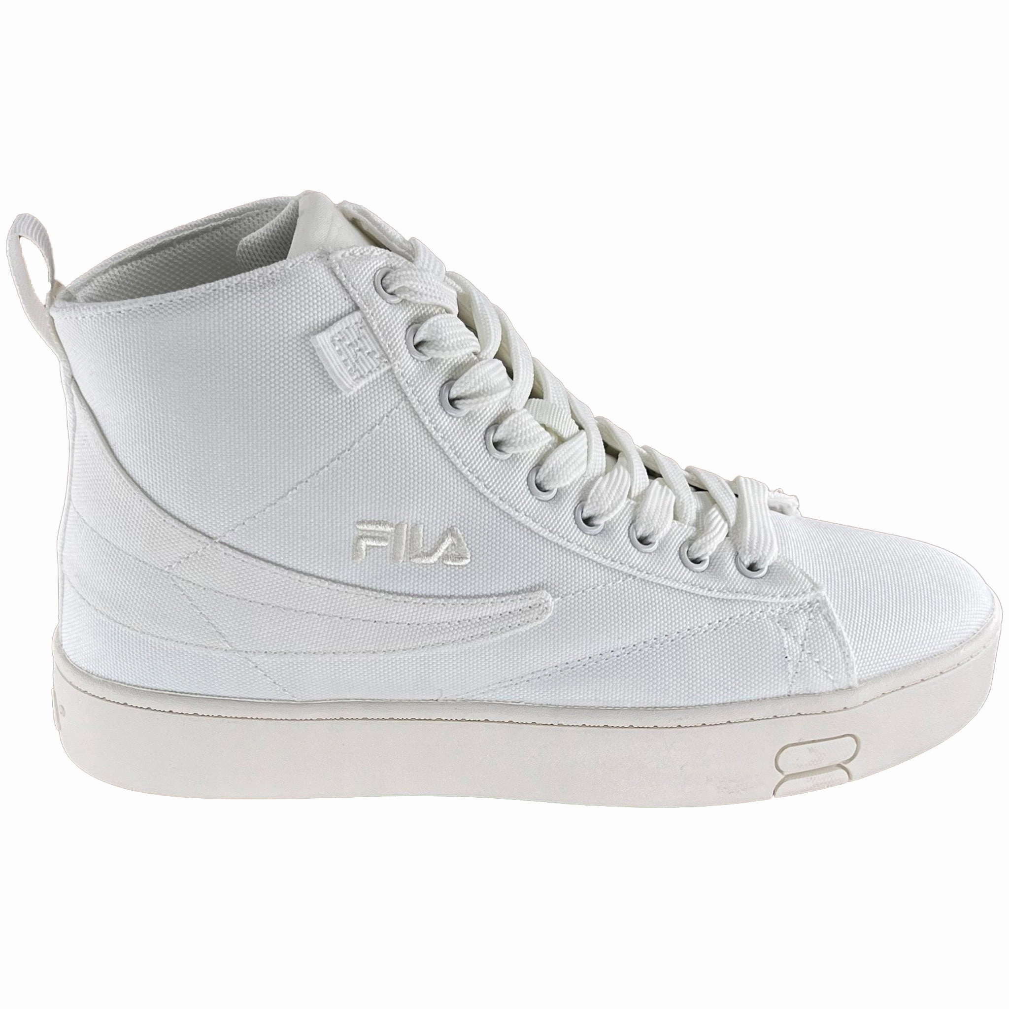 Fila Women's Gennaio Gardenia Creamy Off-White Canvas Casual Shoes 5CM01634-100 Reinforced Heel Guard